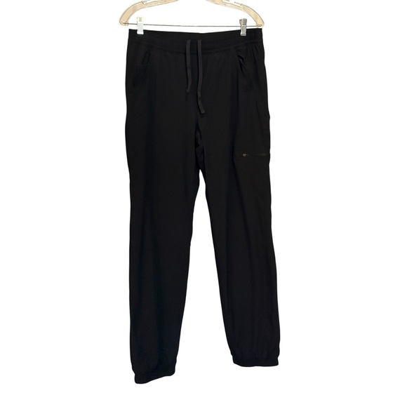 WINTER 2024 Eddie Bauer Fleece Lined Black Joggers Sweatpants Ladies 6 EXCELLENT - Picture 1 of 7